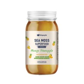 Wildcrafted Sea Moss Gel - 16 Fl Oz - Mango Pineapple Flavor - 92 Essential Minerals - Superfood For Immune & Digestive Support (Option: 1)